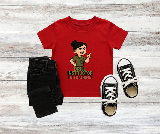 Girls Toddler Drill Instructor in Training T-Shirt