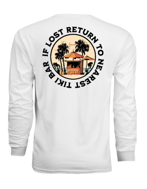 If Lost Return To The Nearest Tiki Bar Unisex SPF Longsleeve