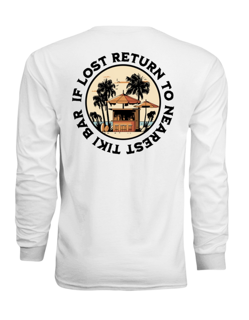 If Lost Return To The Nearest Tiki Bar Unisex SPF Longsleeve