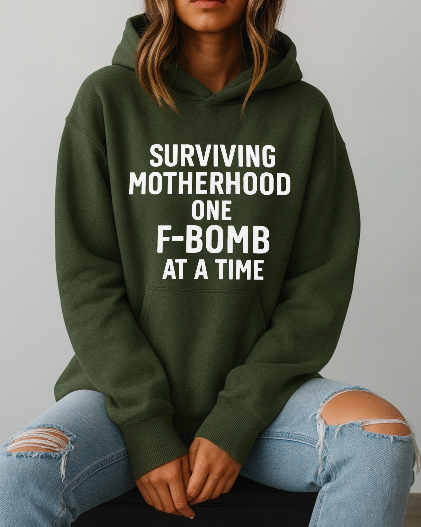 Surviving Motherhood One F-Bomb at a Time - Hoodie