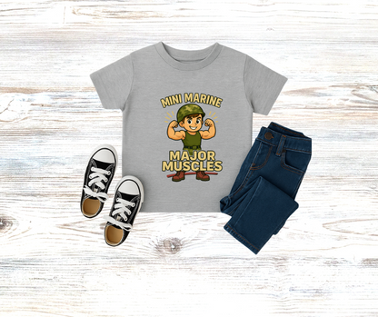 BoysToddler Mini Marine Major Muscles T-Shirt