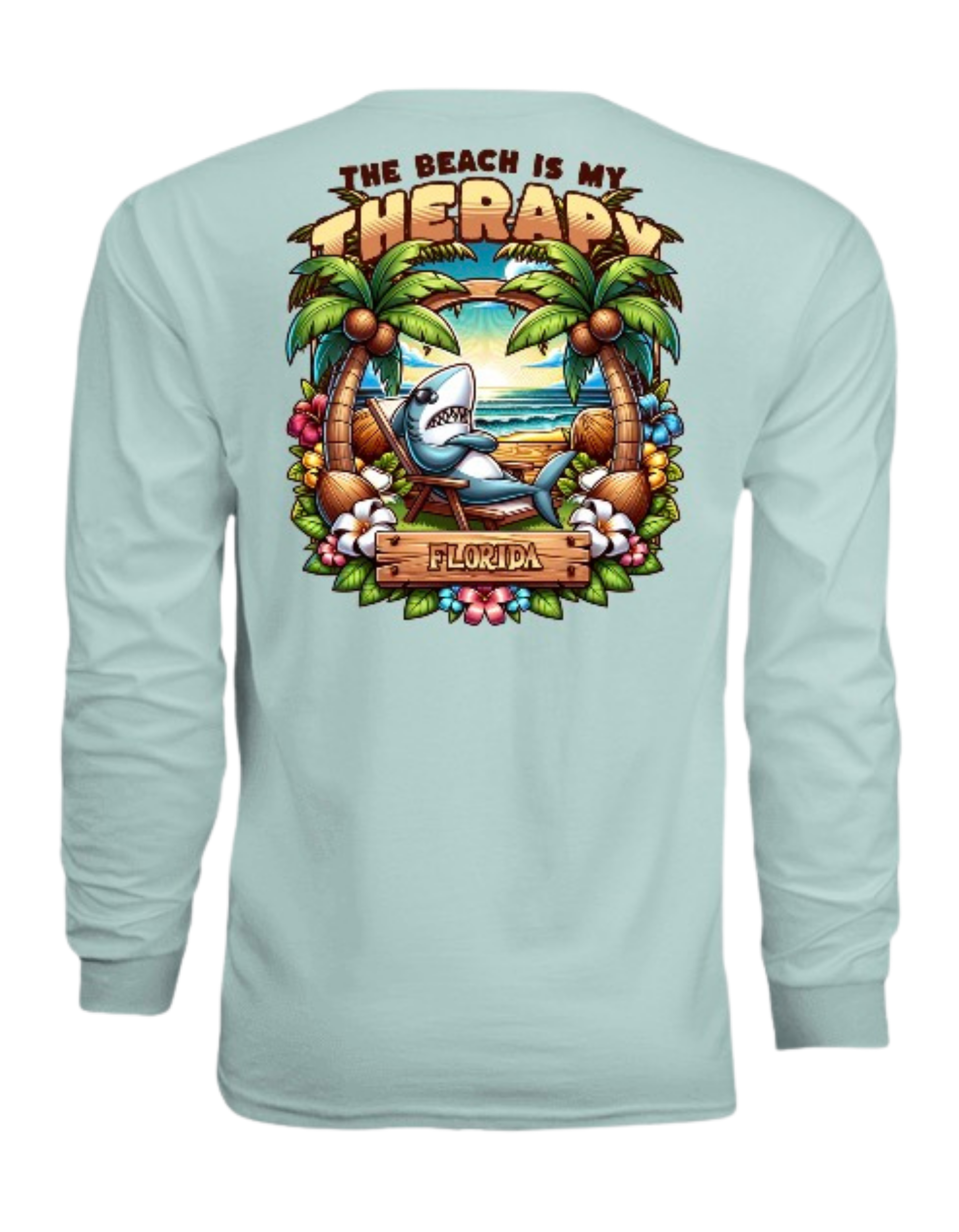The Beach Is My Therapy Unisex SPF Longsleeve