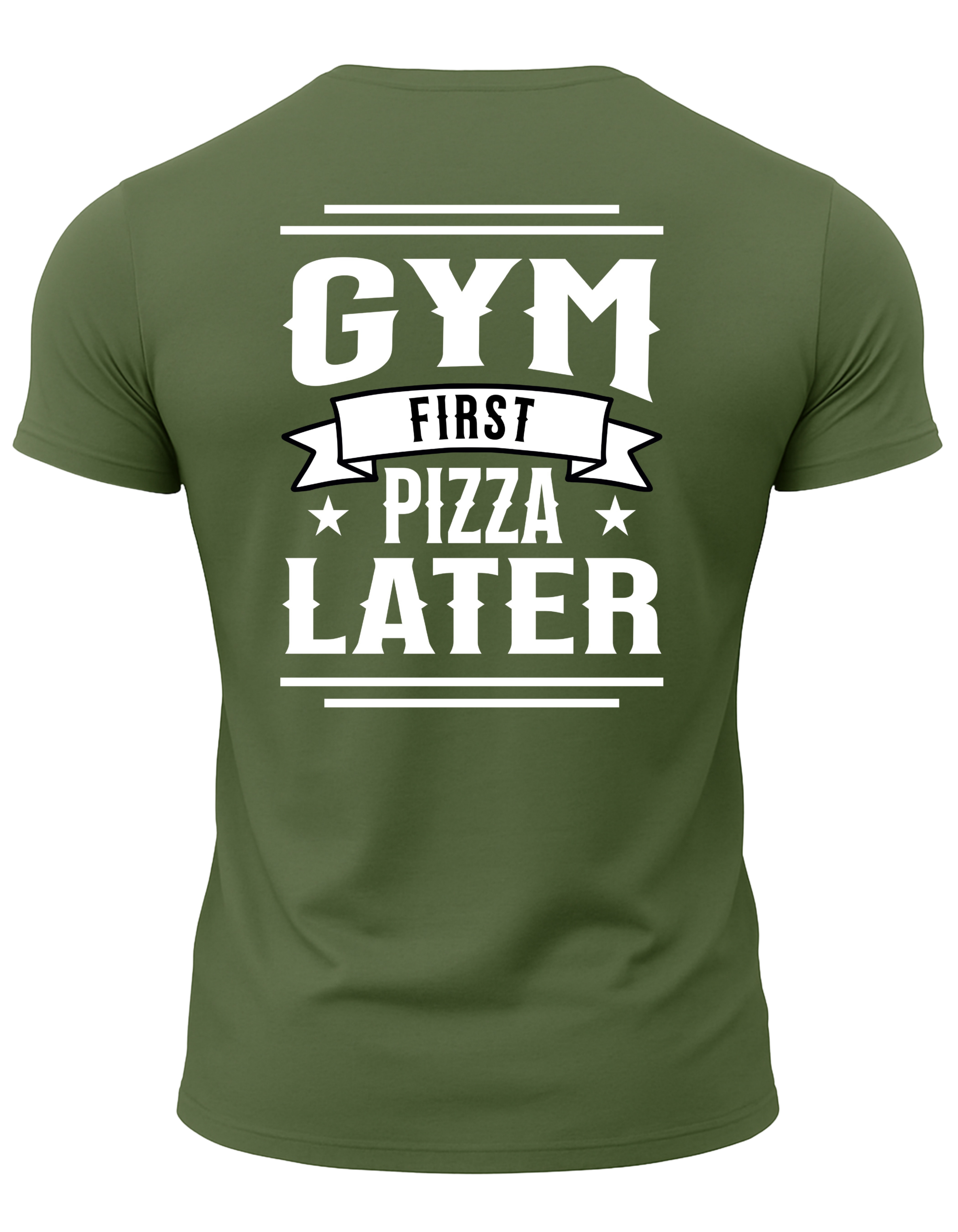 Gym First Pizza Later T-Shirt