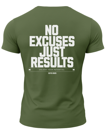 No Excuses Just Results T-Shirt