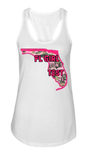 FL Girl Don’t Test Me Camo Racerback Tank