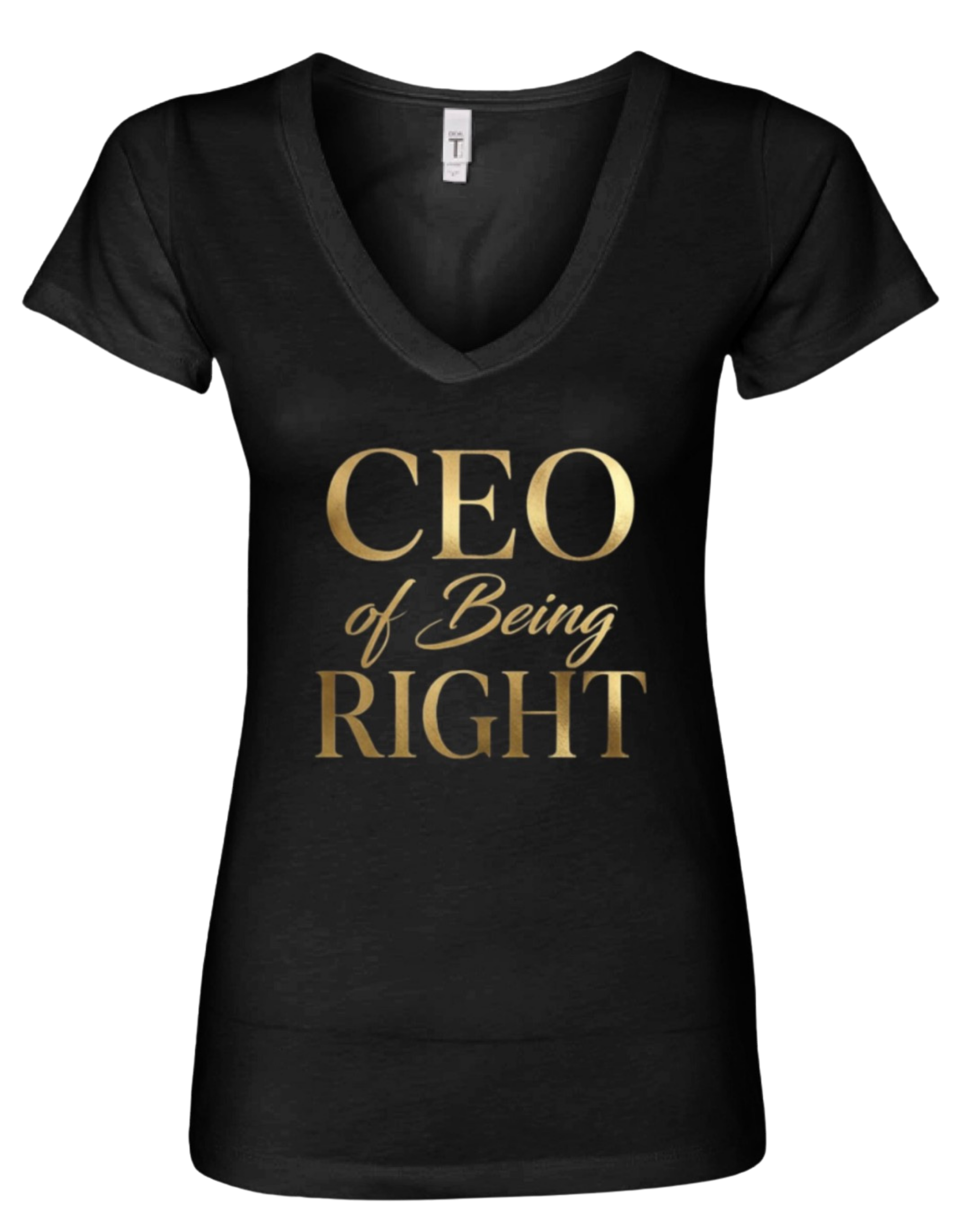 CEO Of Being Right Women's V-Neck