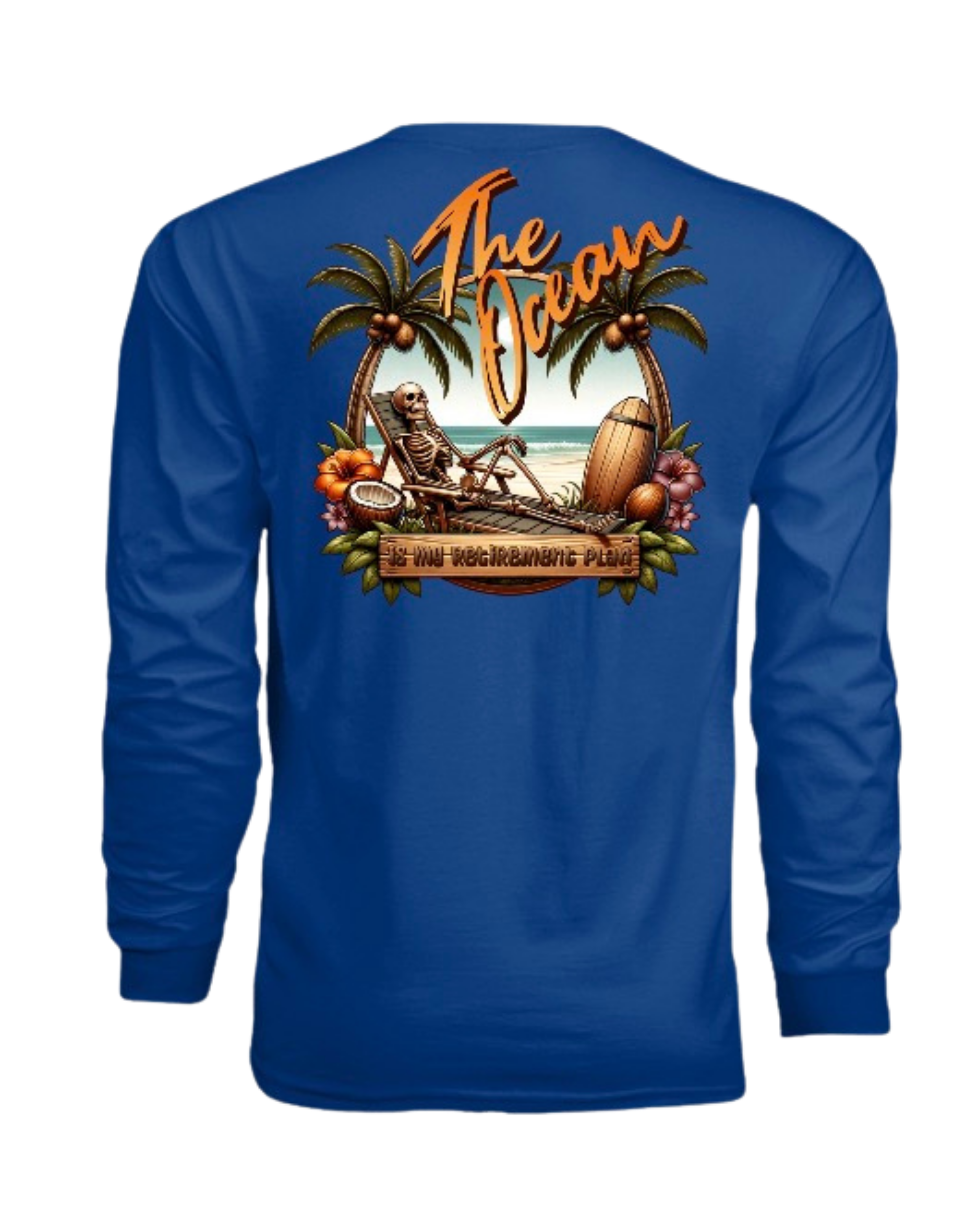 The Ocean Is My Retirement Plan Unisex SPF Longsleeve