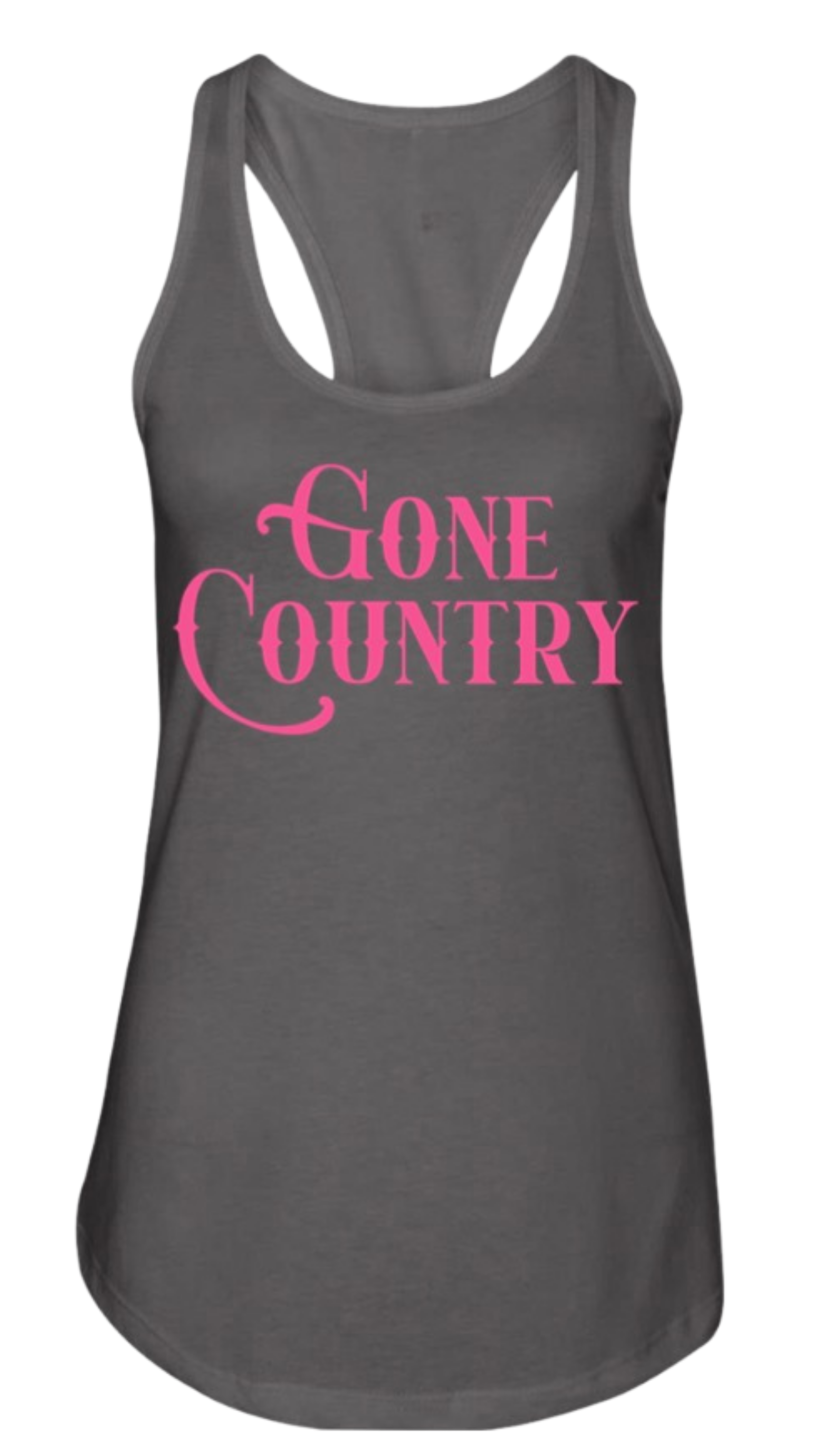 Gone Country – Hot Pink Statement Racerback Tank