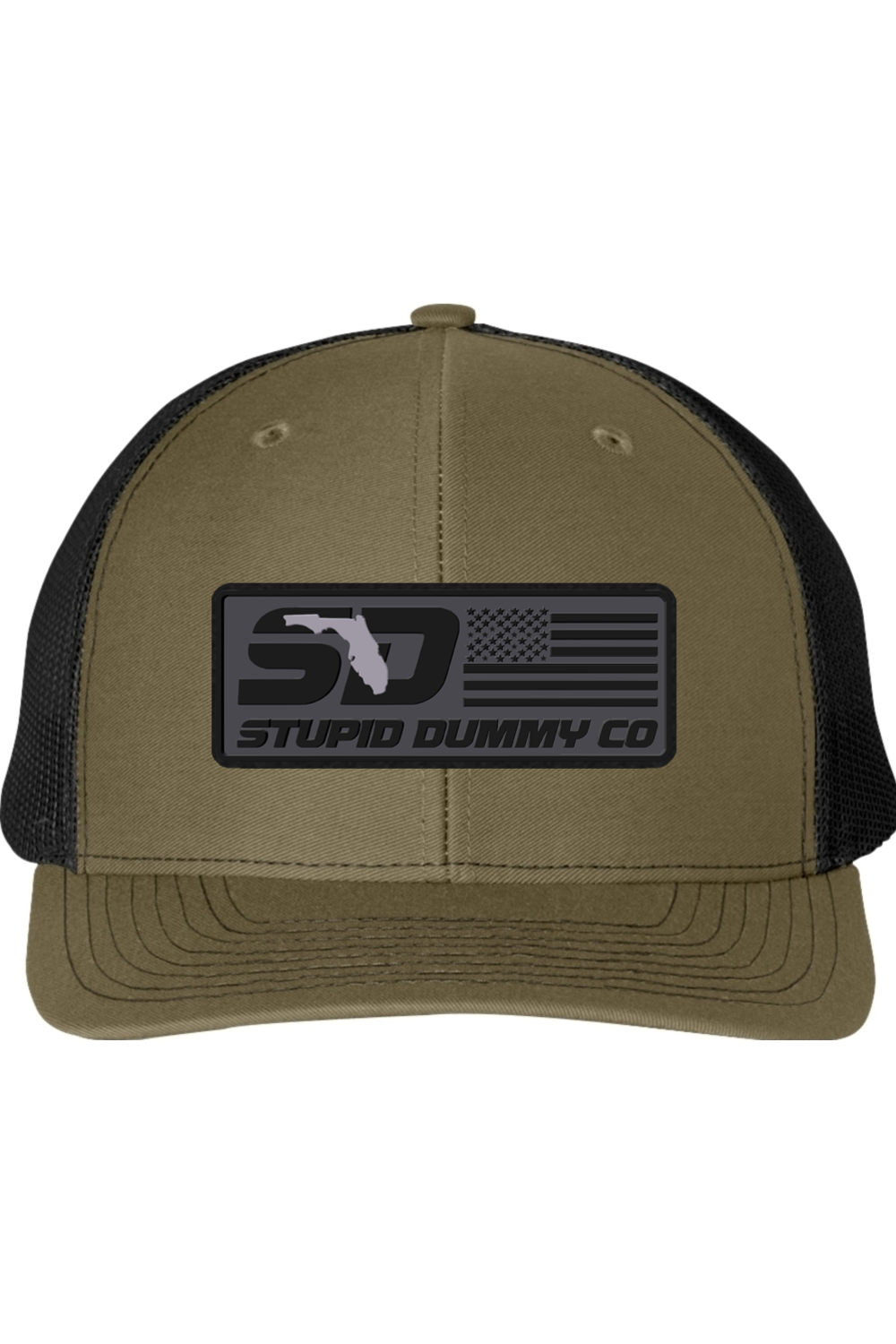 Stupid Dummy Co Stealth– Florida Built Edition Richardson 112 Trucker Hat