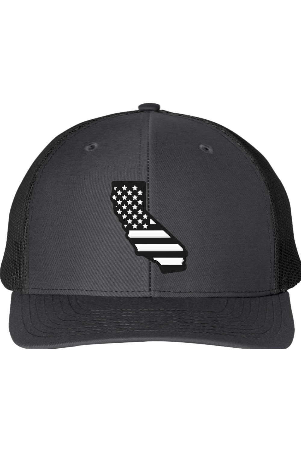 California Black and White Flag Trucker Richardson 112 Trucker Hat