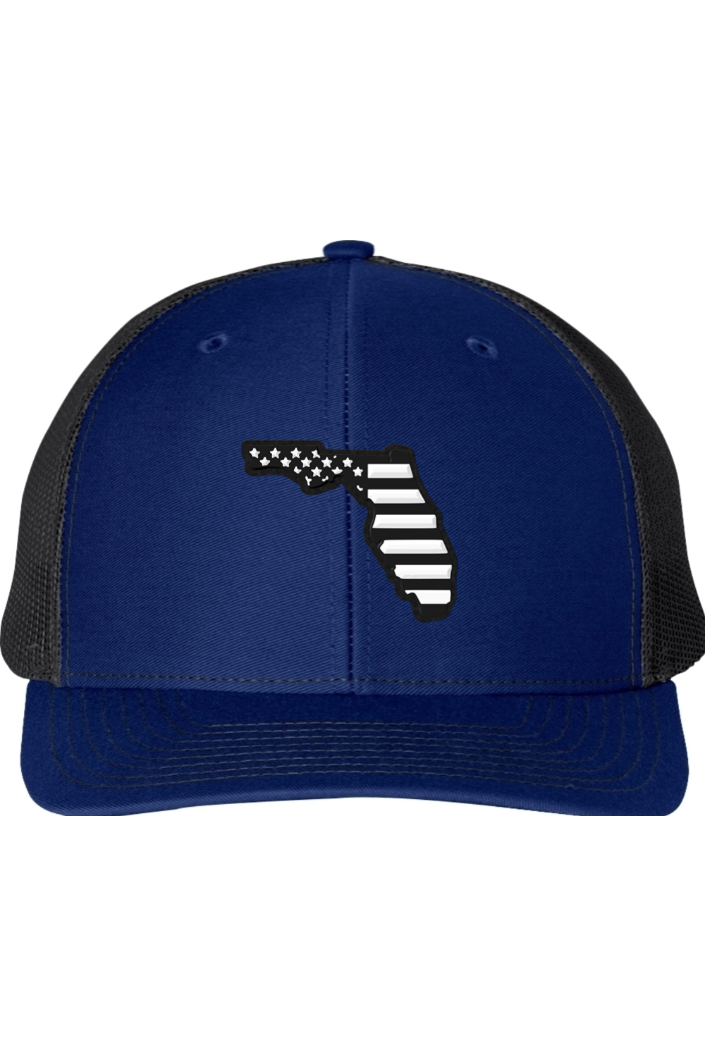 Florida Black and White Flag Richardson 112 Trucker Hat