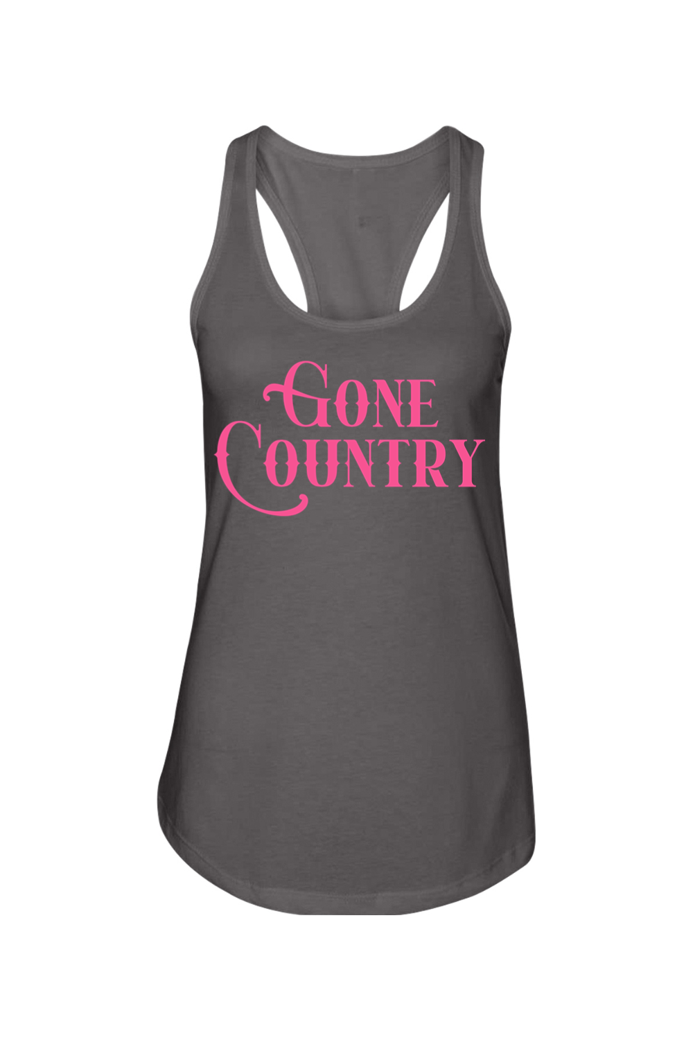 Gone Country – Hot Pink Statement Racerback Tank