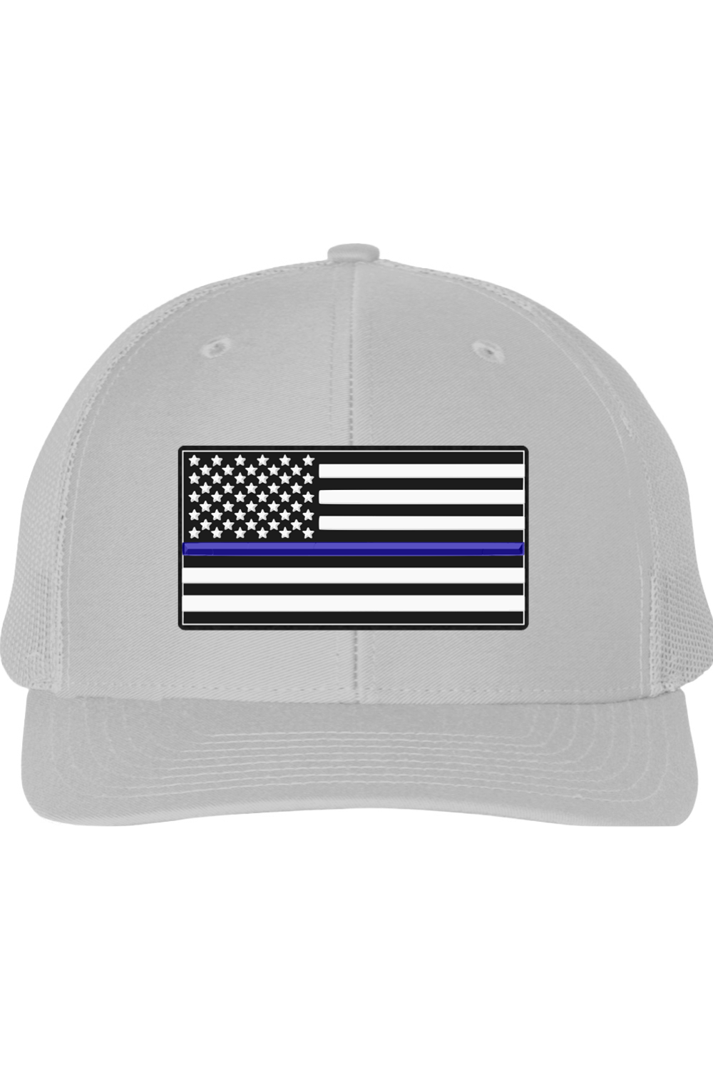 Blue Line Flag Support Law Enforcement  Richardson 112 Trucker Hat
