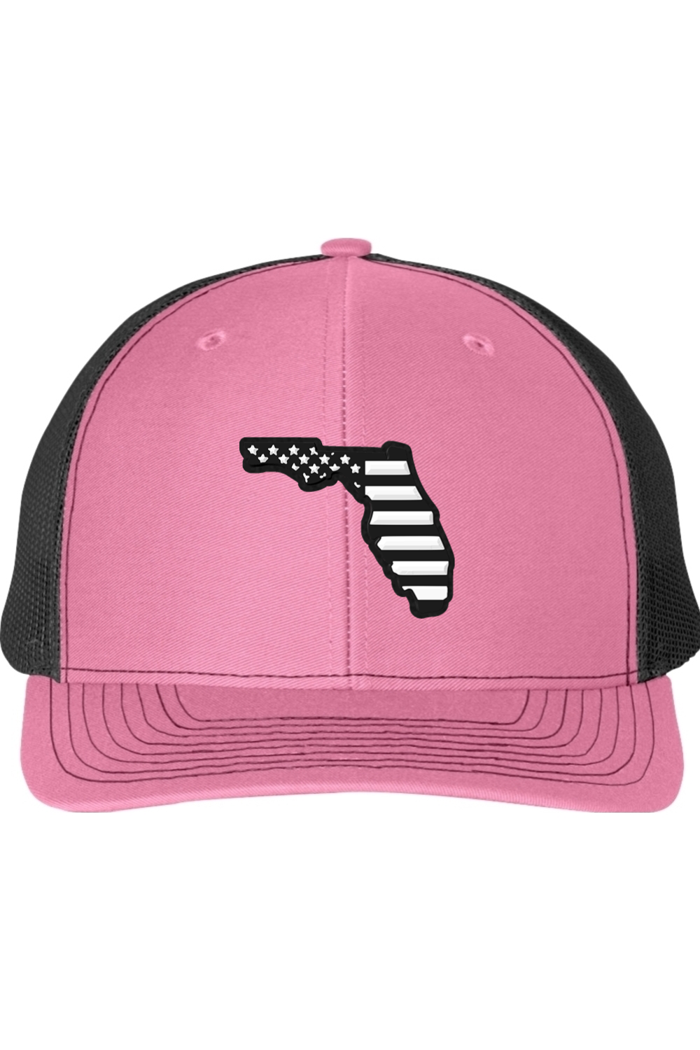 Florida Black and White Flag Richardson 112 Trucker Hat