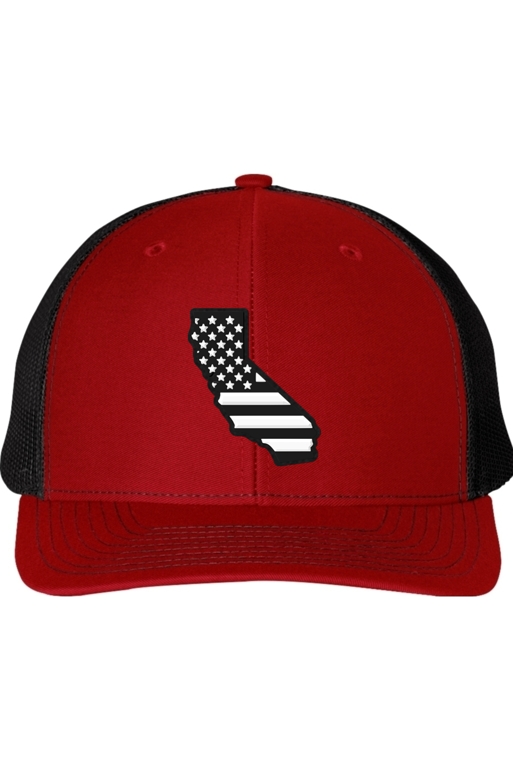 California Black and White Flag Trucker Richardson 112 Trucker Hat