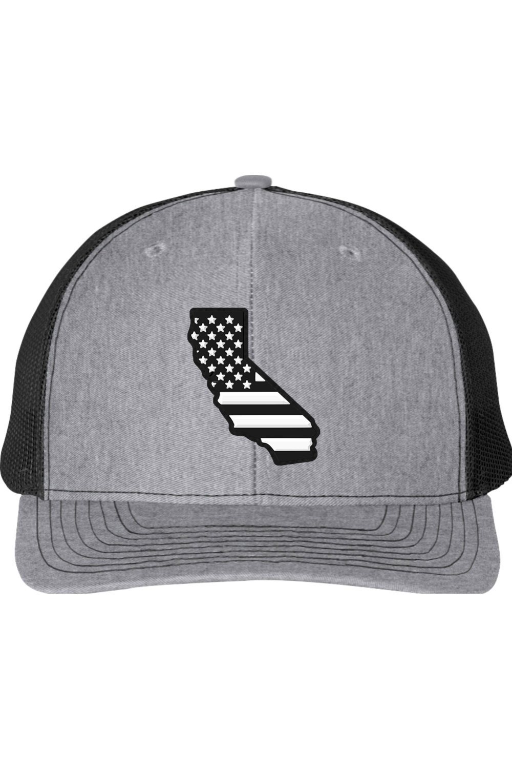 California Black and White Flag Trucker Richardson 112 Trucker Hat