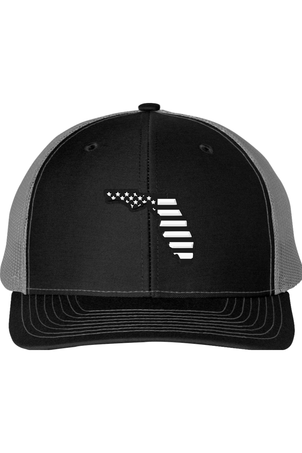 Florida Black and White Flag Richardson 112 Trucker Hat
