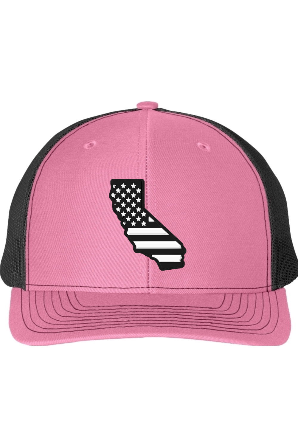 California Black and White Flag Trucker Richardson 112 Trucker Hat