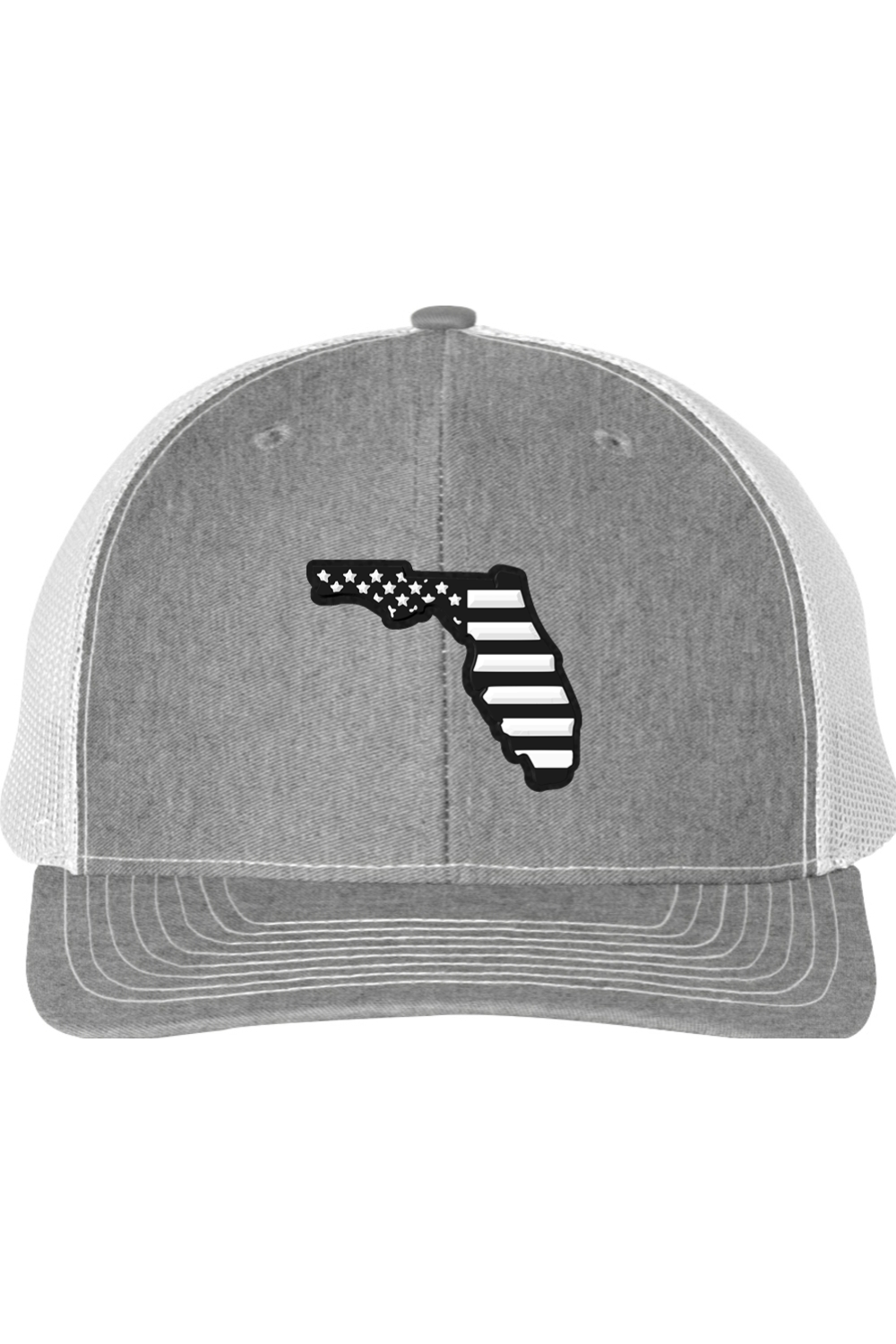Florida Black and White Flag Richardson 112 Trucker Hat