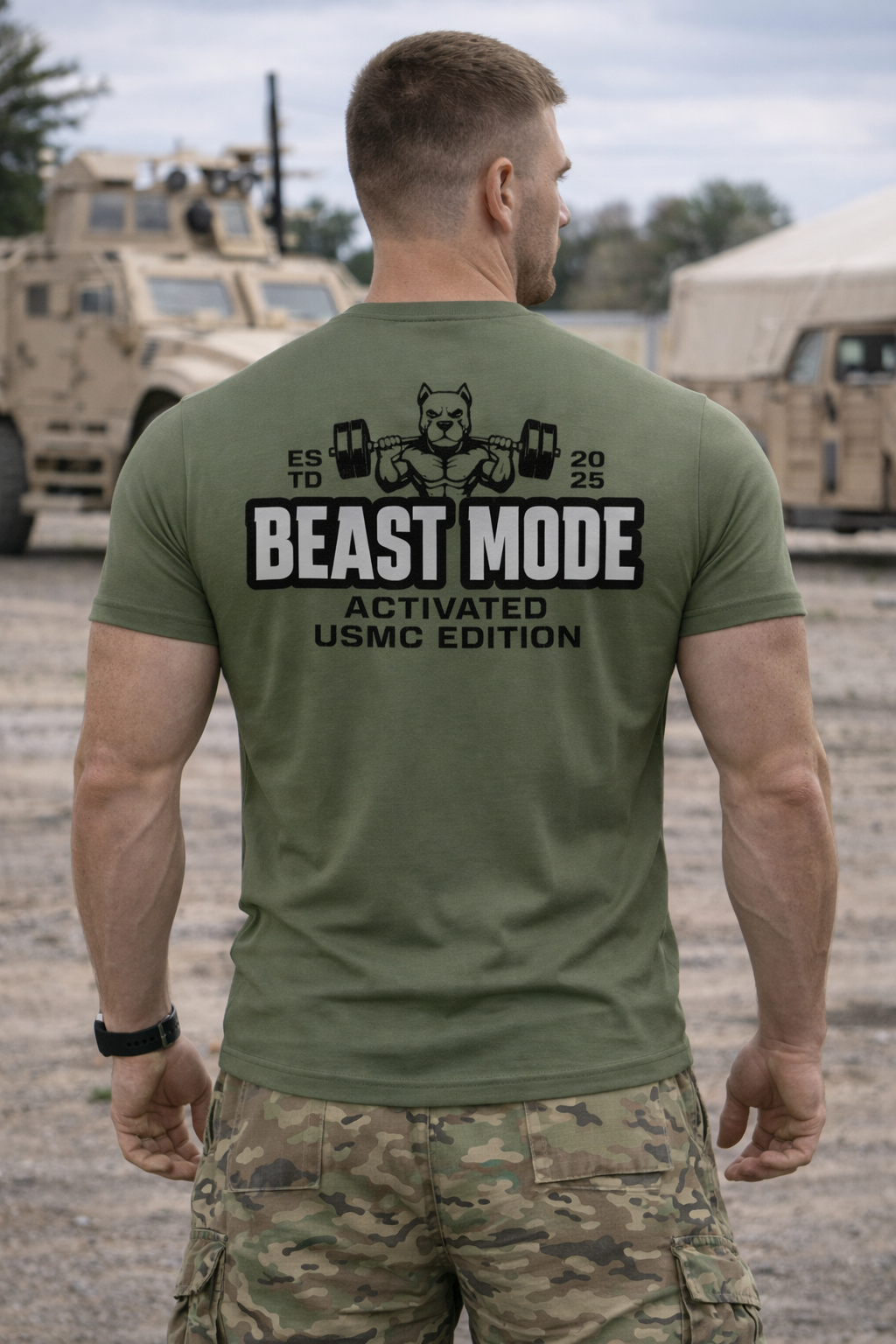 Beast Mode Activated USMC Edition T-Shirt