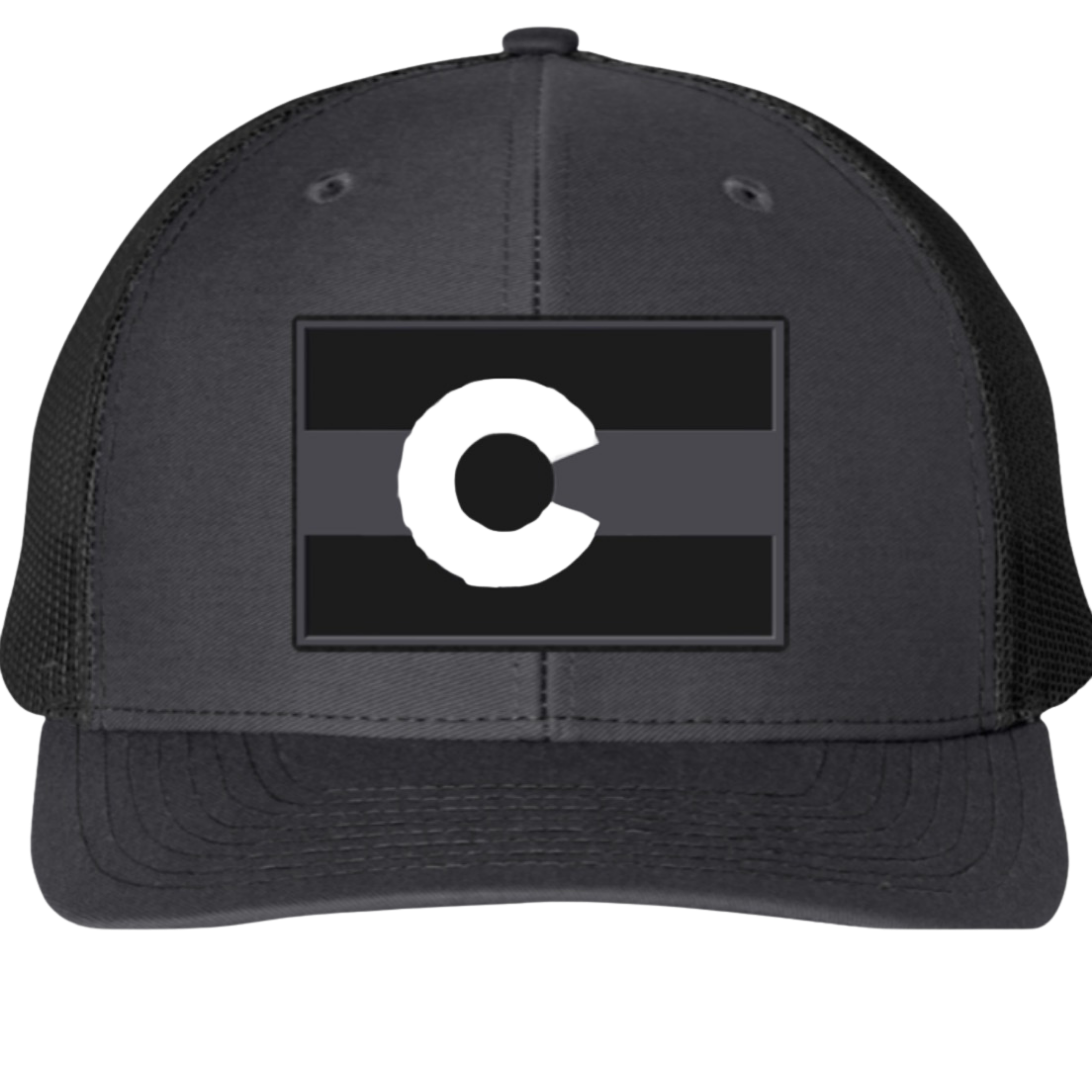 Blackout Colorado “C”– Stealth Mode Activated Richardson 112 Trucker Hat