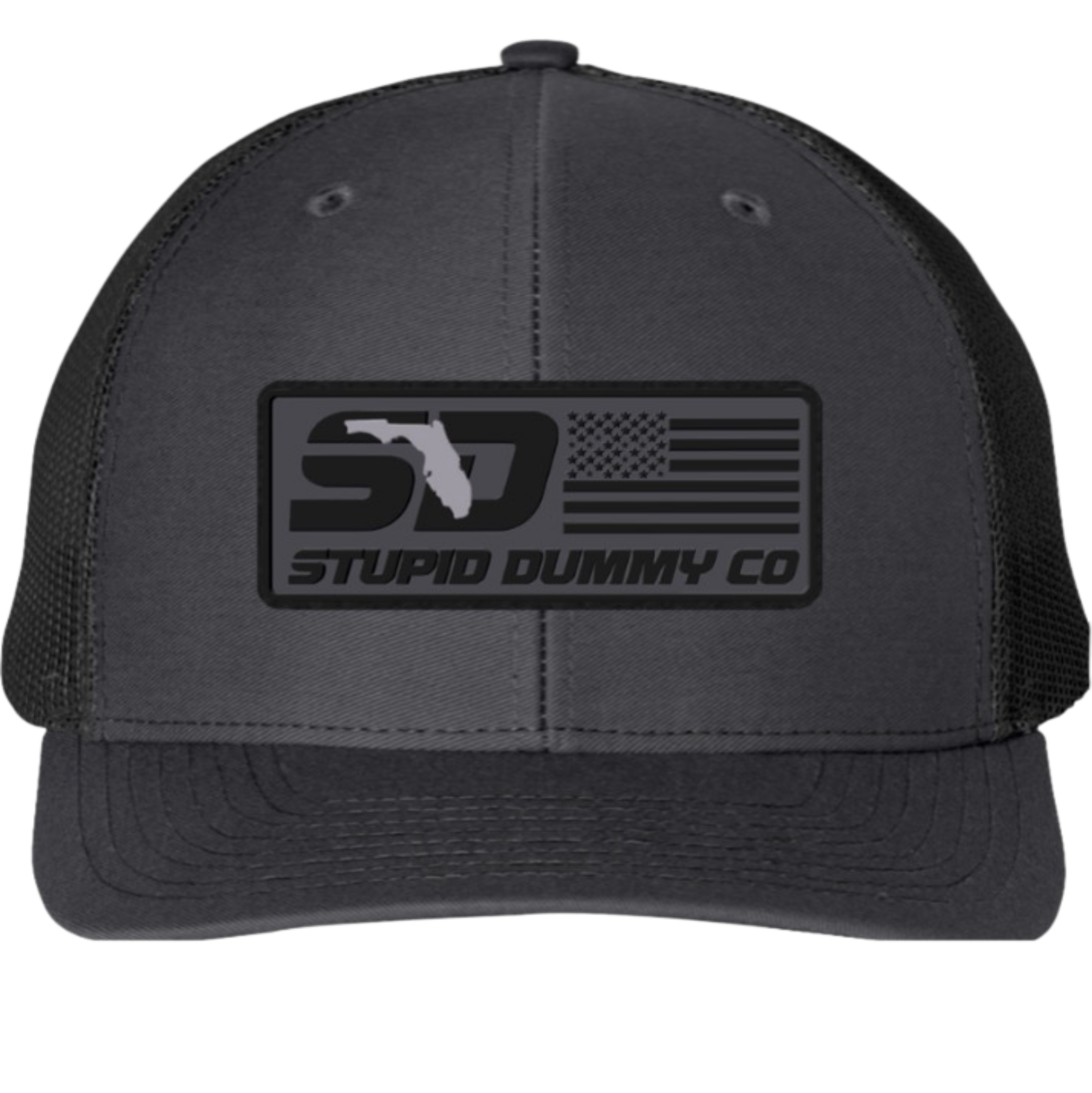 Stupid Dummy Co Stealth– Florida Built Edition Richardson 112 Trucker Hat