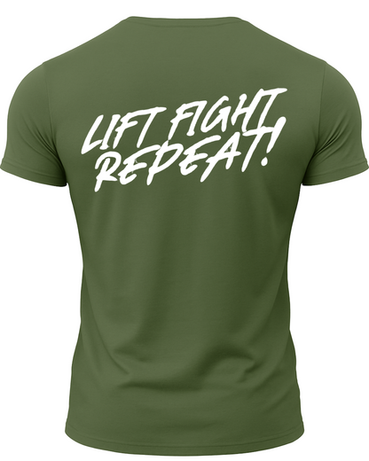 Lift Fight Repeat T-Shirt