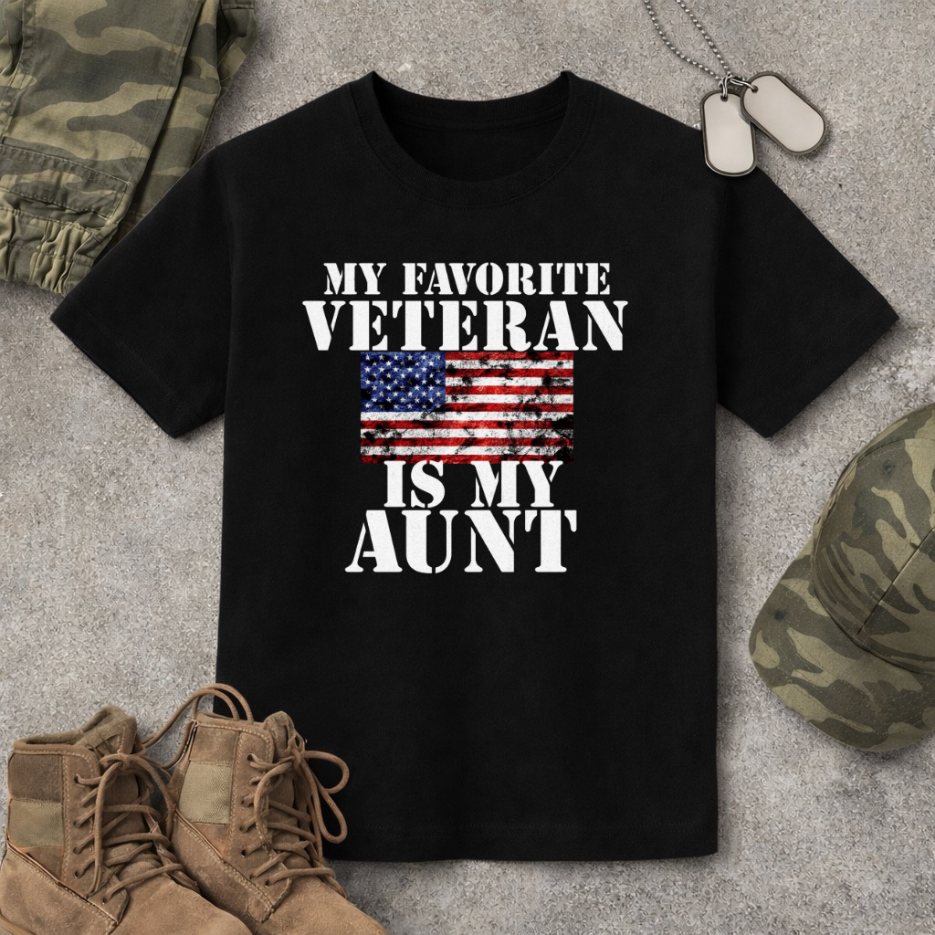 Youth My Favorite Veteran Is My Aunt T-Shirt